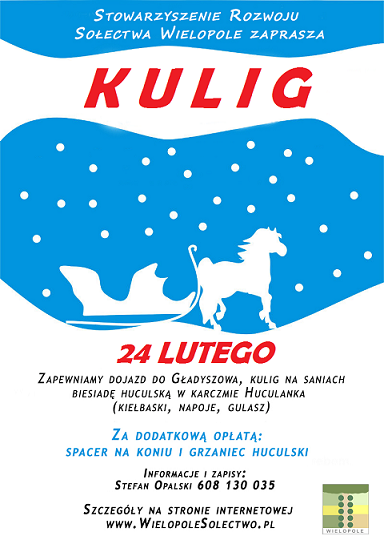 Kulig magiczną krainą Łemków i Pogórzan do Gładyszowa! Zapraszamy!