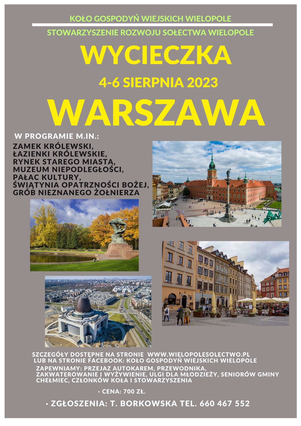 3-dniowa wycieczka do Warszawy!