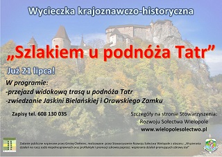 Jednodniowa wycieczka „Szlakiem u Podnóża Tatr”