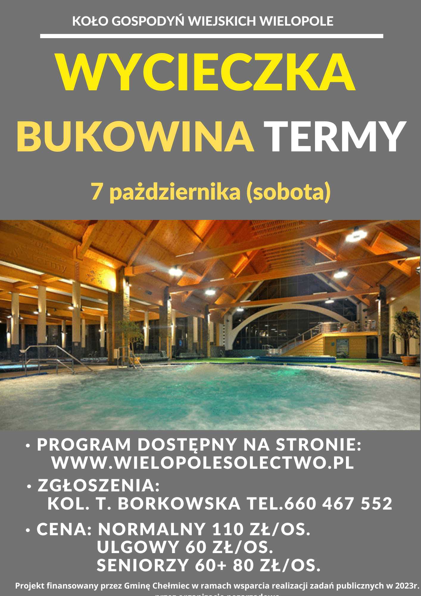 „Tatrzański relaks w kąpieli” – zaproszenie na wycieczkę